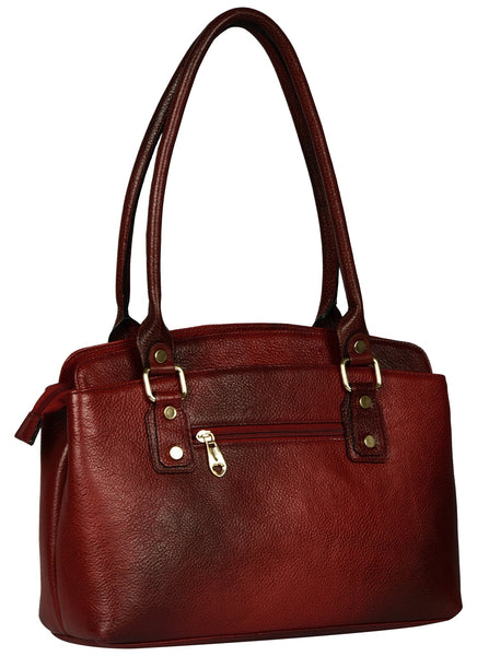 Women's burgundy colour hand bag - Noora International