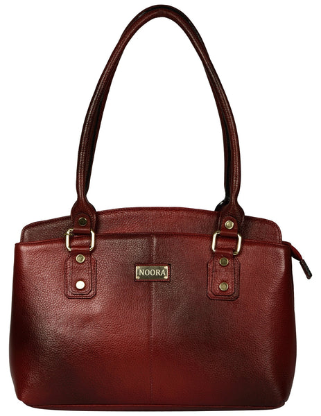 Women's burgundy colour hand bag - Noora International