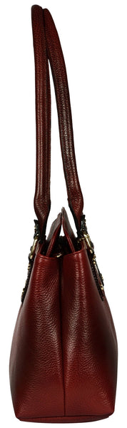 Women's burgundy colour hand bag - Noora International