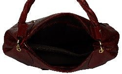 Women's burgundy colour hobo bag - Noora International