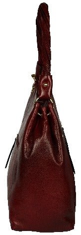 Women's burgundy colour hobo bag - Noora International