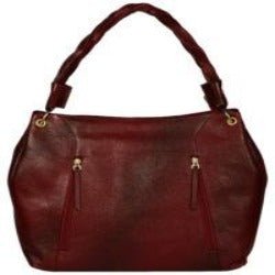 Women's burgundy colour hobo bag - Noora International