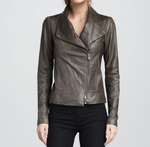 Women's Grey Biker Jacket ST0315 - Noora International