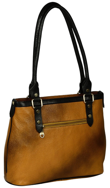 Women's light brown shopper leather bag - Noora International